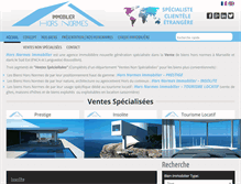 Tablet Screenshot of hors-normes-immobilier.com